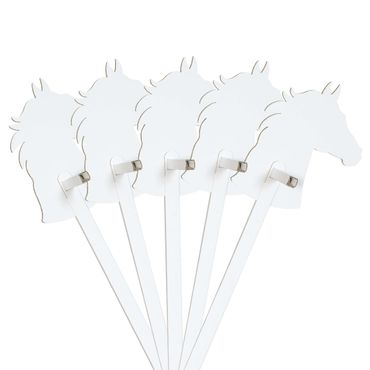 FOLDZILLA Stokpaard - Sæt hest hvid til maling/limning